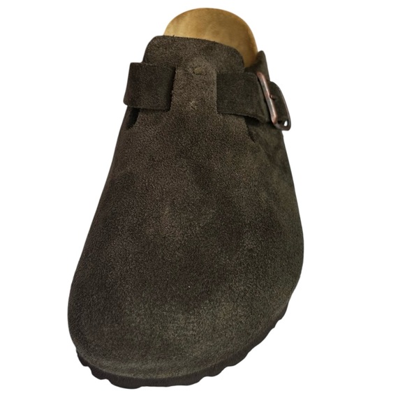 BIRKENSTOCK Boston Mocha Suede Leather Clogs EU 38 US 7 to 7 1/2 Regular Fit - Picture 10 of 16